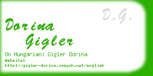 dorina gigler business card